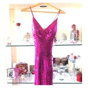 Hot pink Sequin Mermaid dress